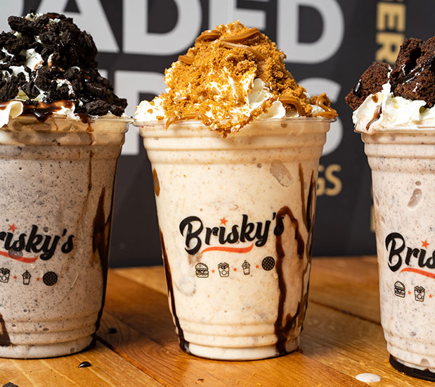 Order yummy milkshakes from Briskys
